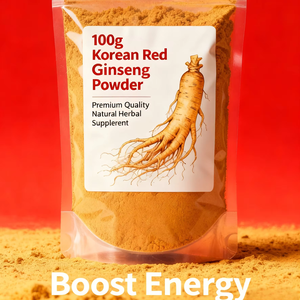 Polvere di Ginseng Biologico Coreano Rosso all'Ingrosso, 100g, Estratto di Ginseng Rosso Coreano con Etichetta Privata - Product Image 6