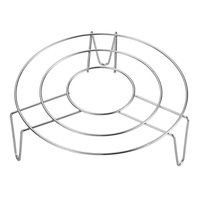 Grille de cuisson ronde de haute qualité en acier inoxydable, support de cuisson à la vapeur, grille pour friteuse à air chaud