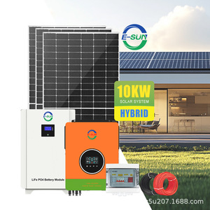 ระบบพลังงานแสงอาทิตย์แบบออฟกริด E-SUN 10KW พร้อมอินเวอร์เตอร์ แบตเตอรี่ และโมดูลสำหรับเก็บพลังงานภายในบ้าน - Product Image 3