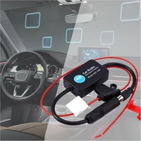 Antenne radio active universelle pour véhicule SW-26040702 SUGNALWELL, amplificateur d'antenne de voiture verticale, 12-24V 50 25DBI, installation facile