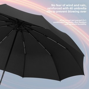 Parapluie entièrement automatique, épaissi et renforcé, pour les jours ensoleillés et pluvieux, pour femmes, hommes et étudiants - Product Image 3