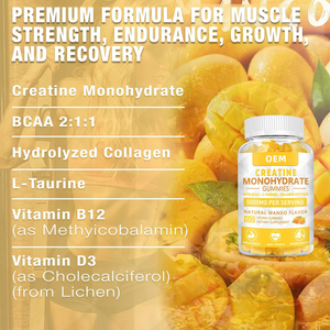 OEM/ODM Creatine Monohydrate <b>Gummies</b> for Men & Women <b>Pre</b> <b>Workout</b> Creatine Gummy Creatine Wholesale Supplement - Product Image 5