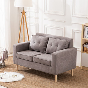 Divano Piccolo a 2 Posti Moderno in Tessuto per <span class=keywords><strong>Soggiorno</strong></span> o Camera da Letto in Stile Nordico OEM ODM - Product Image 5