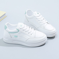 Nuevas Zapatillas Blancas de Mujer para Primavera y Otoño, con Suela Gruesa, Tendencia INS, Versátiles, Casuales, a la Moda, Estilo Chunky Dad