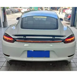 Auto Parts Bodykit Bumper Facelift Front And Rear Bumper Kits With Headlights For Porsche Cayman 981 Body Kit Upgrade 718 GT4