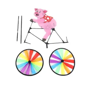 Детская игрушка на заказ, розовая детская 3D животное, заводской материал, маленькая свиная ветряная мельница