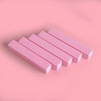 Boîte d'emballage de luxe rectangulaire rose pour mini gloss à lèvres, avec logo personnalisé, pour cosmétiques classiques, pinceaux et tubes de gloss.