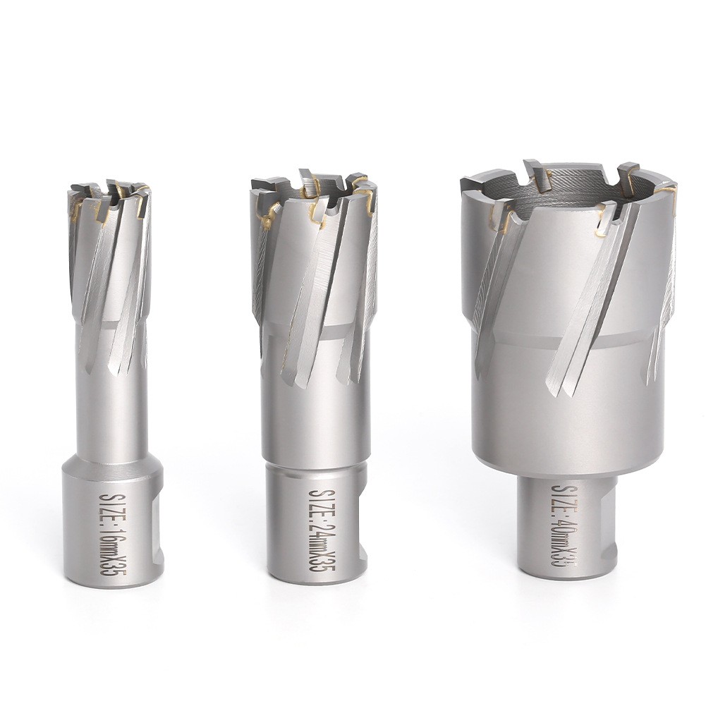 Резец для протяжки Weldon/Универсальный Хвостовик TCT кольцевой резак карбидный наконечник сверла диаметром 12-65 мм глубина резки 35/50 мм