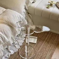 Table basse en acrylique, petite table papillon moderne et simple, pour balcon, chambre, salon, canapé, table d'angle arc-en-ciel