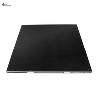 Plate-forme de scène en acrylique portable pour concert de mariage avec marches d'escalier, pliable en aluminium, blanc brillant, vente en gros