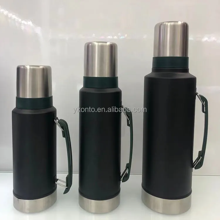 Wholesale Factory Direct Supply Portable large 1300ml vacuum thermos bottle coffee thermos keep hot & cold with handgrip