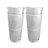 Fût à bière empilable 10-30L, fin, argenté, pour usage domestique, artisanal ou commercial, distributeur de boissons, logo personnalisé, certifié ISO9001, matériau SUS304