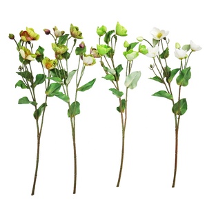 Tige d'hélebores artificielle de 53 cm de long, décoration, faux spray d'hélebores - Product Image 4
