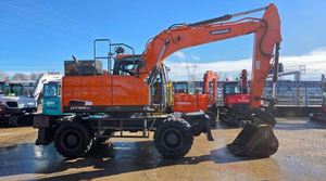 Excavatrice sur pneus d'occasion Daewoo Doosan DXW140 DX150W DX165W avec moteur, boîte de vitesses, pompe, roulement et coupleur rapide Doosan - Product Image 4