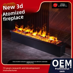 Nhà sản xuất có nguồn gốc Lò sưởi điện mô phỏng ngọn lửa đơn giản Thiết kế sang trọng lạnh tấm bảng điều chỉnh nguyên tử Dễ dàng chèn kim loại - Product Image 6