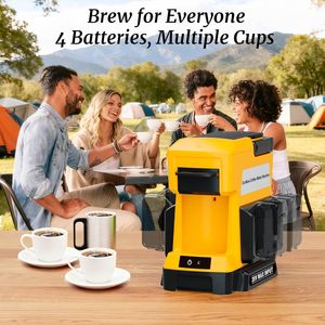 Cafetera Inalámbrica para Batería Dewalt 20V MAX, 3 Opciones de Preparación, Cafetera de Goteo con Molinillo de Café, Portátil Individual - Product Image 2