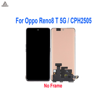 Pantalla Amoled para Oppo Reno 8T Pantalla LCD Pantalla táctil Reemplazo Reno8T 5G CPH2505 Pantalla Digitalizador Asamblea Pantalla