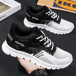 Zapatos de Hombre Modernos y a la Moda, con Entresuela Suave de EVA, Forro de Malla Transpirable, Zapatos Deportivos Casuales para Caminar, con Cierre Deslizante/Con Cordones - Product Image 4