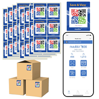Etiquetas Adhesivas de Código QR Promocionales, Holográficas, Impermeables, de Plástico, con Logotipo Personalizado de Alta Calidad