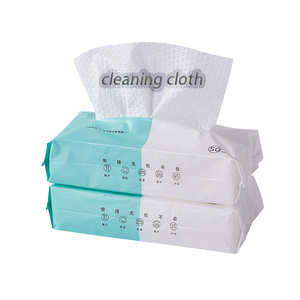 Wholesale Custom 50PCS Nonwoven Cleaning cloths Wipes Removable Kitchen Rags Lazy Rags