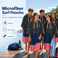 Serviette de bain légère à séchage rapide, peignoir en microfibre, poncho de surf pour la natation, la plage, les sports de plein air