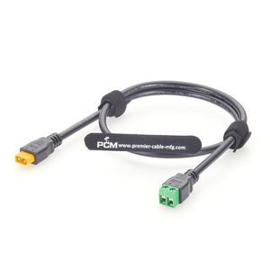 كابل Amass XT30 ذكر إلى طرف توصيل لولبي ثنائي 18AWG للأنظمة الآلية والطائرات بدون طيار والروبوتات والطابعات ثلاثية الأبعاد وأنظمة الطاقة المدمجة - Product Image 3