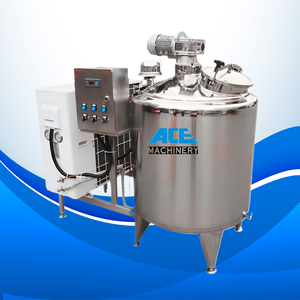 Homogénéisateur automatique de lait de coco en acier inoxydable réservoir de refroidissement pasteurisateur 200L/150L avec moteur et agitateur - Product Image 1