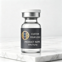 Étiquettes personnalisées imprimées pour flacons de peptides 2ml 5ml 10ml, autocollants adhésifs pour la gestion du poids et le bien-être corporel