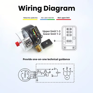 מד לחץ מגע חשמלי YXC-100 עמיד בפני זעזועים עם סיוע מגנטי -0.1-2.4MPa אחריות לשנה אחת לחץ מיוחד למשאבת כיבוי אש - Product Image 5