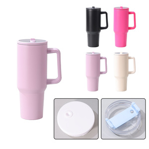 Vaso Térmico Aislado de 40 oz, Taza de Viaje de Doble Pared con Pajita, Gran Capacidad, Portátil, Aislamiento Térmico de 24-36 Horas, a Prueba de Fugas para Bebidas Frías - Product Image 4