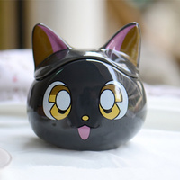 Tasses à lait en porcelaine Sailor Moon en forme de chat, mugs 3D en céramique pour le petit-déjeuner, tasses à eau, cadeaux pour adultes et enfants