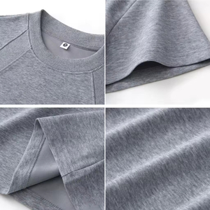 เสื้อยืดคอกลมแบบยูนิเซ็กซ์ ผ้าฝ้าย 70% โพลีเอสเตอร์ 30% น้ำหนัก 220 กรัม ผ้าเนื้อนุ่ม พิมพ์ลายได้ตามต้องการ ดีไซน์เรียบง่าย ลายพื้น สไตล์สปอร์ต น้ำหนัก 220 กรัม - Product Image 5
