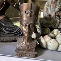 Statue de Tête de Reine Égyptienne en Résine, Figurine Moderne Décorative pour la Maison, Sculpture Décorative, Cadeau d'Affaires pour les Fêtes
