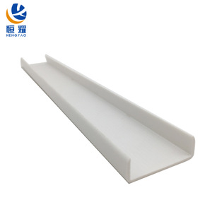 Profilé plastique en U Hengyao 30x10mm en PVC ABS extrudé pour la décoration, le fixation et la protection - Product Image 2