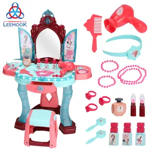 Leemook 2024 Hot Sale Beauty Girls Play House Pretend Play Toys Makeup Dressup Kits For Girls