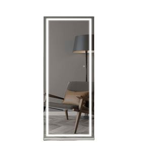 Custom Modern Brass Frame Full Length LED Makeup <b>Mirror</b> with Decorative Design for Living Room Bedroom Salon - Product Image 1