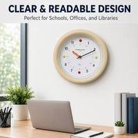 Horloge murale de style nordique en plastique silencieuse, design original, moderne, simple, personnalisée, crème, pour salon