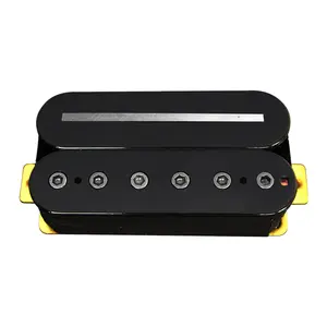 6 Nikkel-Kleur Hexagon Punten En Een 57Mm Pick-Up Dual-Coil Pickup, high-Power, Breed Scala Keramische Magneet