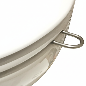 Siège de toilette traditionnel réglable avec charnières fixes et poignée latérale droite - Product Image 1