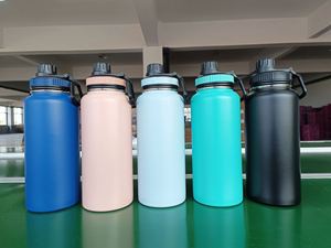 Botella de Agua Aislada de Acero Inoxidable de 12 oz, Botella Deportiva Americana Grande para Montañismo, Portátil para Exteriores - Product Image 4