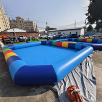 Nouvelle piscine gonflable Leap, structure stable, piscine rectangulaire gonflable, parc aquatique commercial d'été