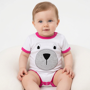 Vente en gros d'usine, Combinaison pour bébé personnalisée, imprimé jungle vert, combinaison pour nourrisson en polyester doux, fabricant OEM - Product Image 2