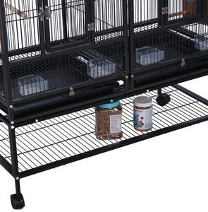 Cages à oiseaux personnalisées pour macaws, perruches, <span class=keywords><strong>canaris</strong></span>, volières, cages d'<span class=keywords><strong>élevage</strong></span>, cages à oiseaux empilables <span class=keywords><strong>en</strong></span> fil métallique, grandes cages à oiseaux - Product Image 4