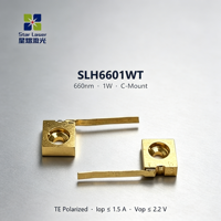 Diode laser 660 nm 1 W SLH6601WT, monture C, faible tension de fonctionnement pour une gestion efficace de l'énergie et des applications d'éclairage