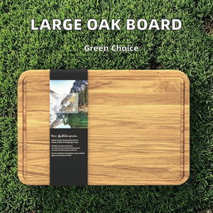 JUNJI Grande <span class=keywords><strong>planche</strong></span> à découper en bois de chêne de 40x30x2 <span class=keywords><strong>cm</strong></span> <span class=keywords><strong>Planche</strong></span> de service forestière durable robuste et durable - Product Image 3