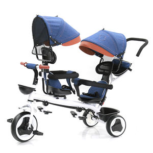 <span class=keywords><strong>Porte</strong></span>-bébé 4 en 1, haute qualité, Rotation à 360 degrés, deux places, Tricycle pour enfants, à vendre - Product Image 5