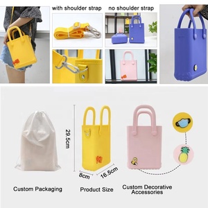 New Fashion Small Eva Foam Beach Tote Bag <b>Waterproof</b> <b>Silicon</b> Rubber Handbag for Girls for Summer Living Room Use - Product Image 3