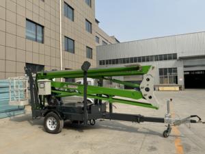 CATHAYLIFT Anhängbare Spinnen-Arbeitsbühne, 360°-Drehung, 14 m Hydraulische Gelenkteleskopbühne, Elektrischer Hubtisch - Product Image 6