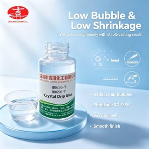 Résine époxy transparente H0656-Y 3:1 AB à faible bullement, anti-jaunissement, colle de moulage dure <span class=keywords><strong>pour</strong></span> bijoux DIY et revêtement de table en résine - Product Image 2