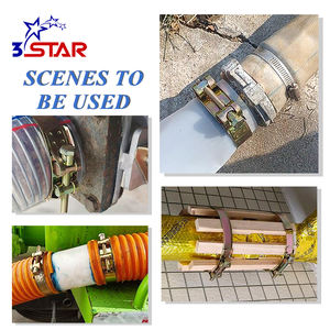 Klem Selang T-bolt Kustom Pabrik Besi Berlapis Seng Klem Tabung Dapat Disesuaikan Tugas Berat - Product Image 5